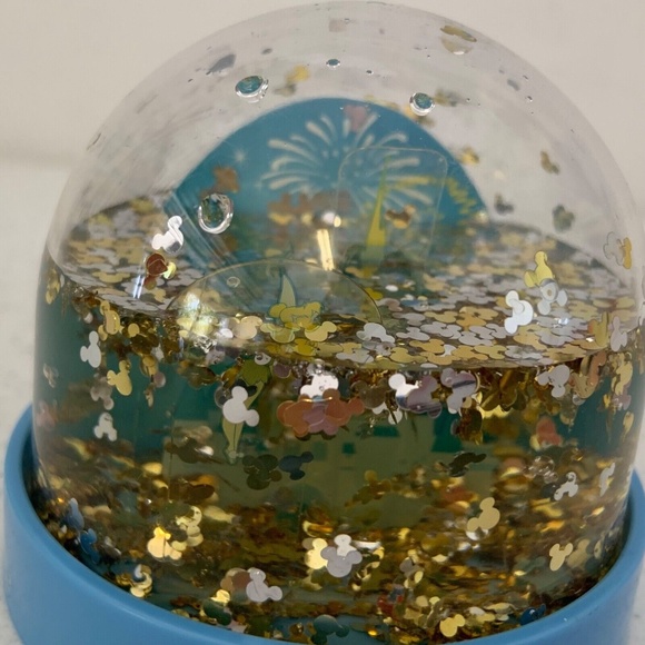 Walt Disney World Small Tinkerbell & Castle Mickey Head Plastic Snow Globe - Picture 6 of 12